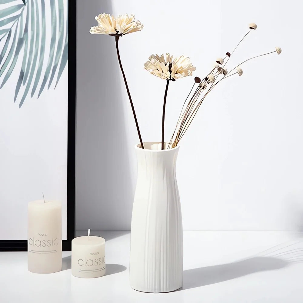 Small Plastic Flower Vase – Modern Home Décor