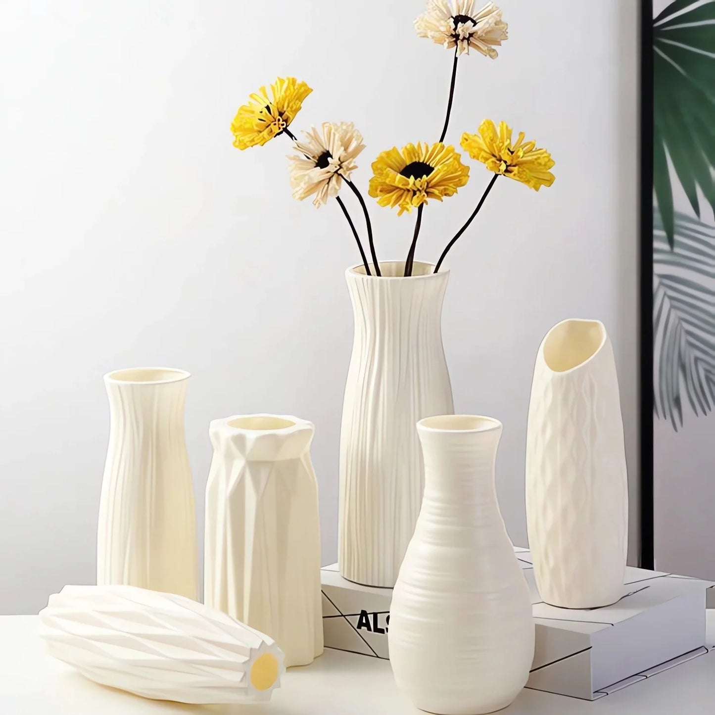 Small Plastic Flower Vase – Modern Home Décor