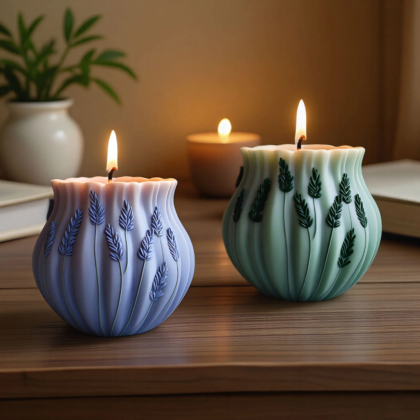 Lavender Shaped Silicone Candle Mold