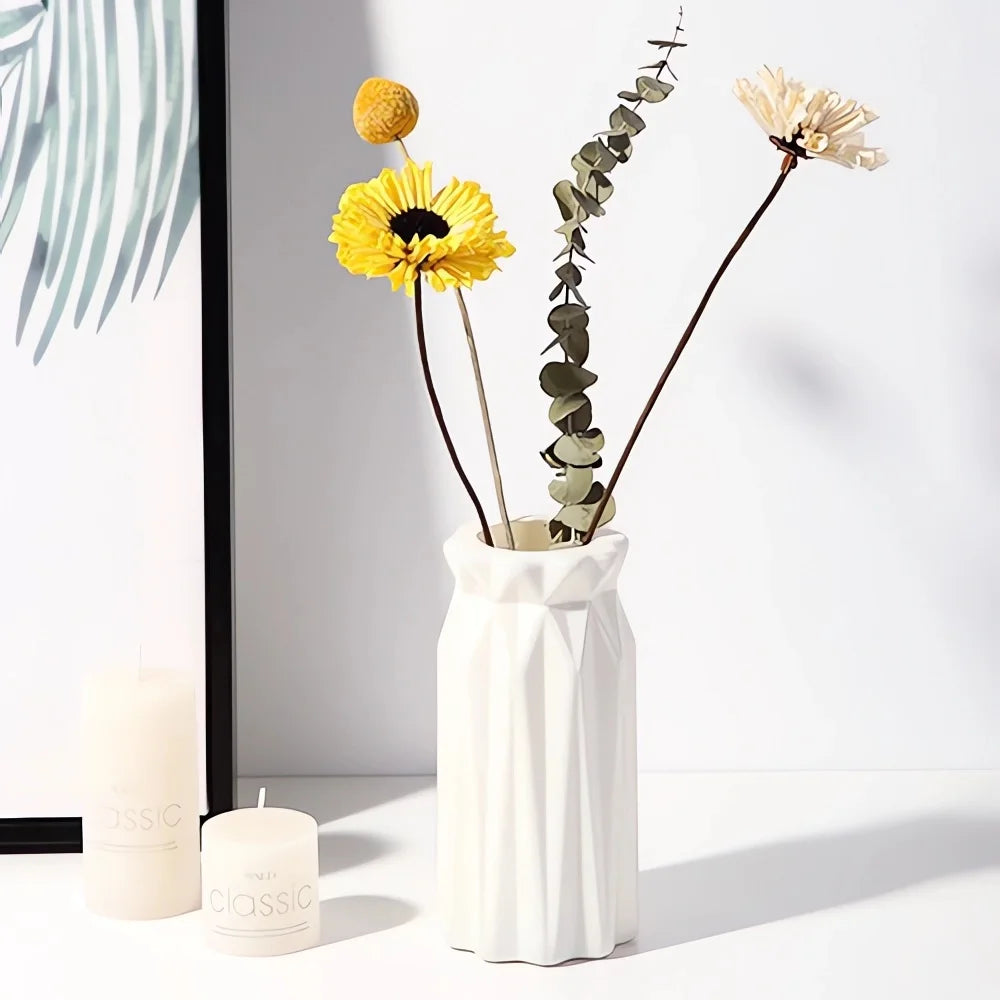 Small Plastic Flower Vase – Modern Home Décor