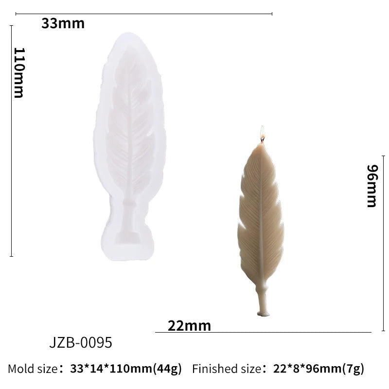 Lavender Shaped Silicone Candle Mold