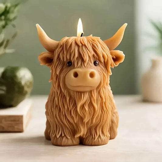 Cute Yak Silicone Candle Mold