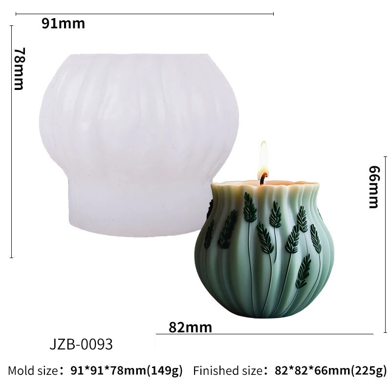 Lavender Shaped Silicone Candle Mold